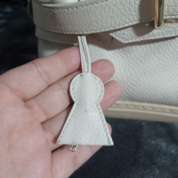 Authentic Men's Buscemi Hi-Top Sneakers Leather Gold Lock White 46 (12-13) - Picture 3 of 16